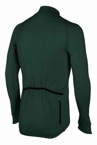 Koszulka kolarska merino Malamute 2.0 LS ciemny las