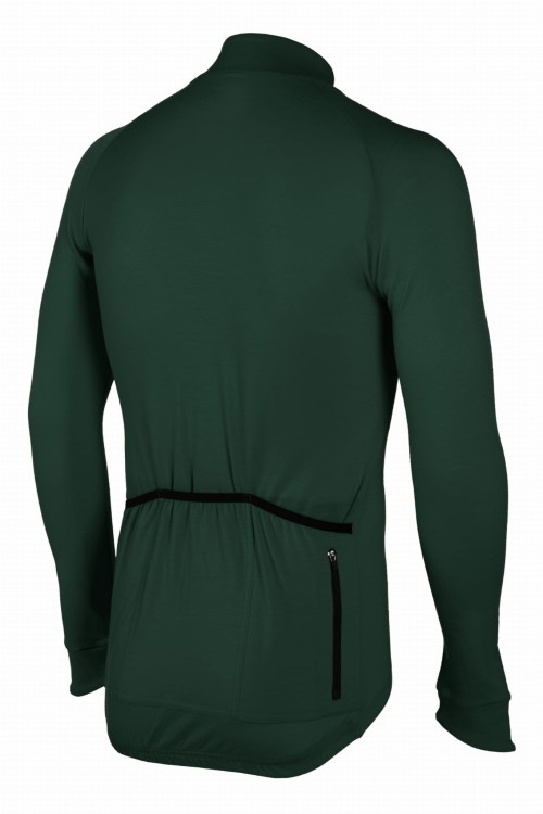 Koszulka kolarska merino Malamute 2.0 LS ciemny las