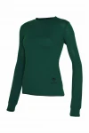 Damen Merino Langarmshirt Burek LS Dunkler Wald