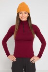 Damen Merino Outdoor Shirt Malamute 2.0 LS Wein