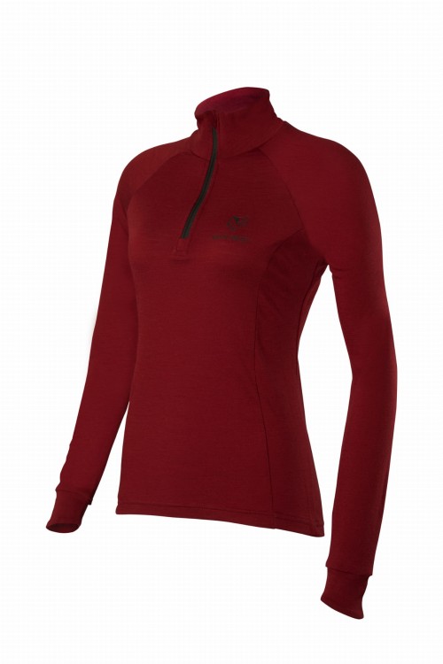 Damska koszulka outdoorowa Malamute 2.0 Outdoor LS wino