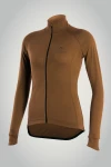 Damen Merino Radtrikot Malamute 2.0 LS Stahlblau (1)