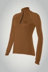 Damen Merino Outdoor Shirt Malamute 2.0 LS Walnuss